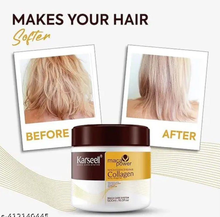 Collagen Expert Absolut Repair Mask |Dry Hair Mask Provides Deep Conditioning & Strength | With Gold Quinoa & Wheat Protein (Pack of 2)