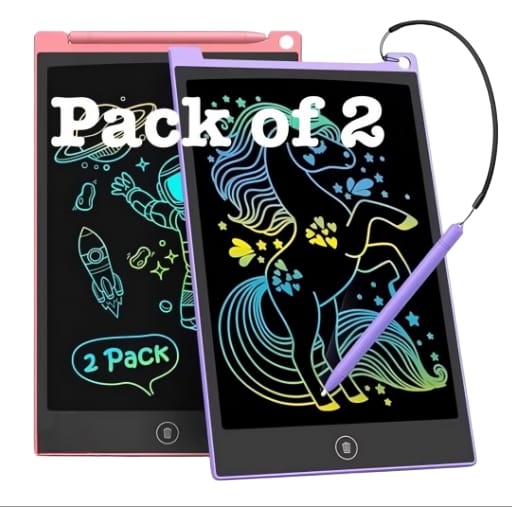 Charkee LCD8.5 Pack Of 2 LCD Writing Pad Writing Book