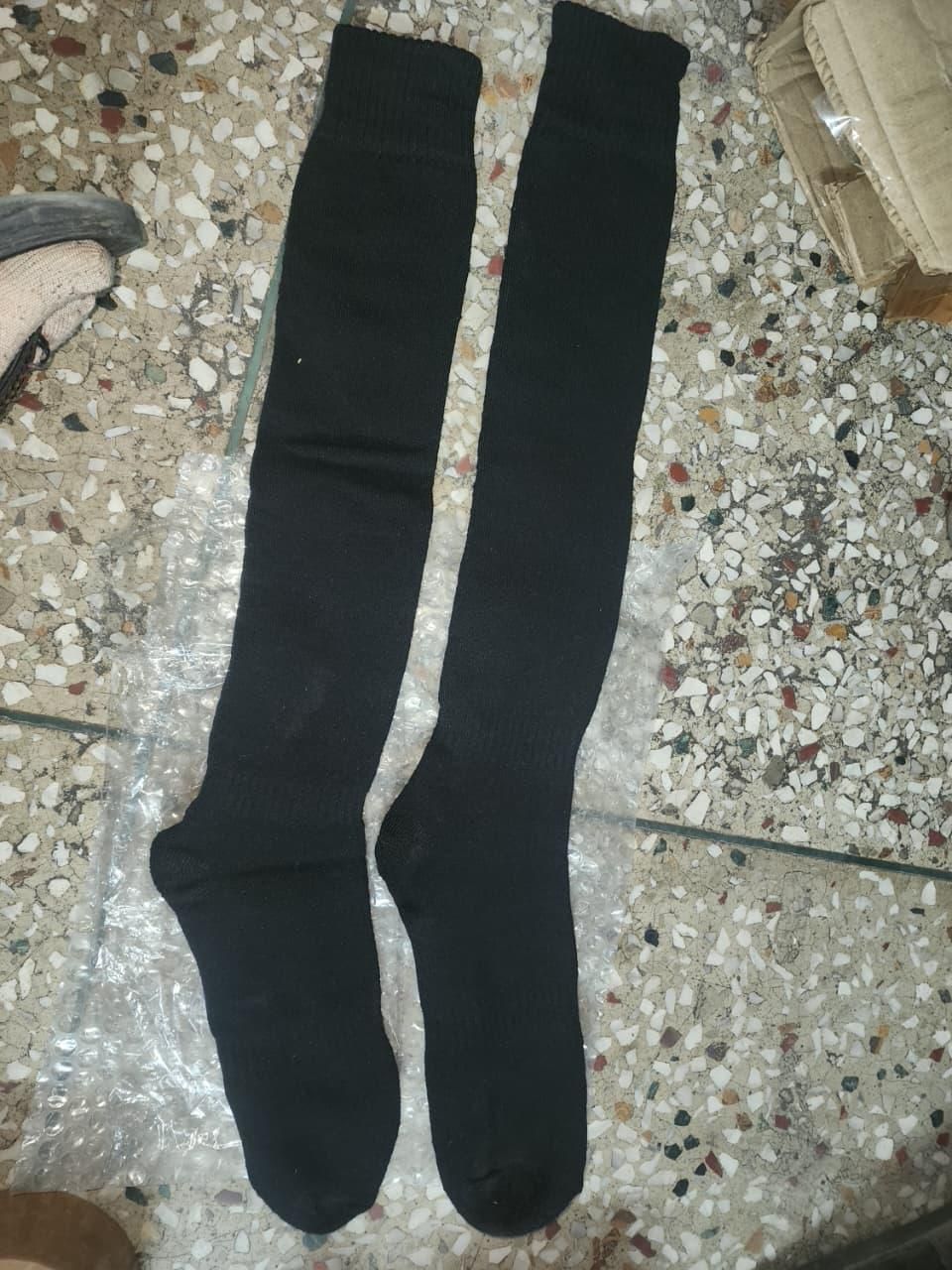 Warm Thigh High Socks Knitted Thick Thermal Woolen Socks (Assorted Color, 1 Pair)