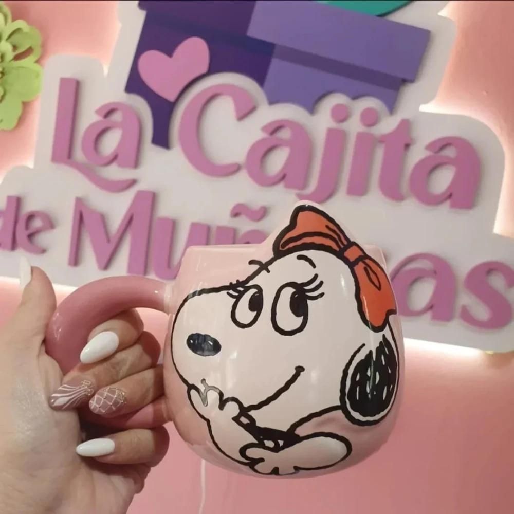 Anime Cartoon Snoopy Ceramic Mug Kawaii Home Milk Cup Couple Coffee Cup  500 ml Pack of 1