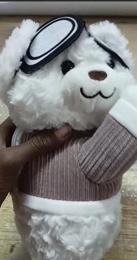 Cute Plush  Bear Car Seat Back Tissue Holder (Assorted Color)