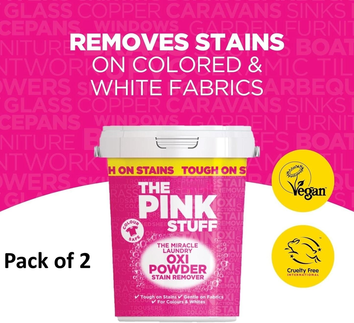 Hyper Concentrated Pink Stuff Stain Remover Powder 100 gm (Pack of 2)