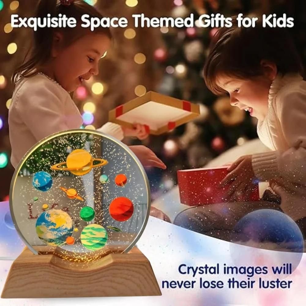 Glitter Starry Crystal Galaxy Visualization Lamp