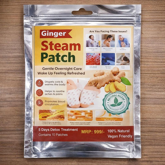 Ginger Steam Foot Patches  (Pack of 2) 5 Patches