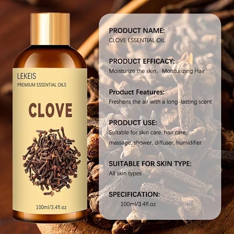 Clove Essential Oil For  Facial Care Massage 100 ml (Pack of 1)