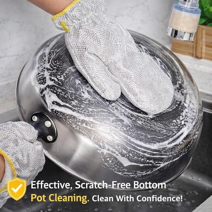 Wire Dishwashing Hand Gloves 1 Pair