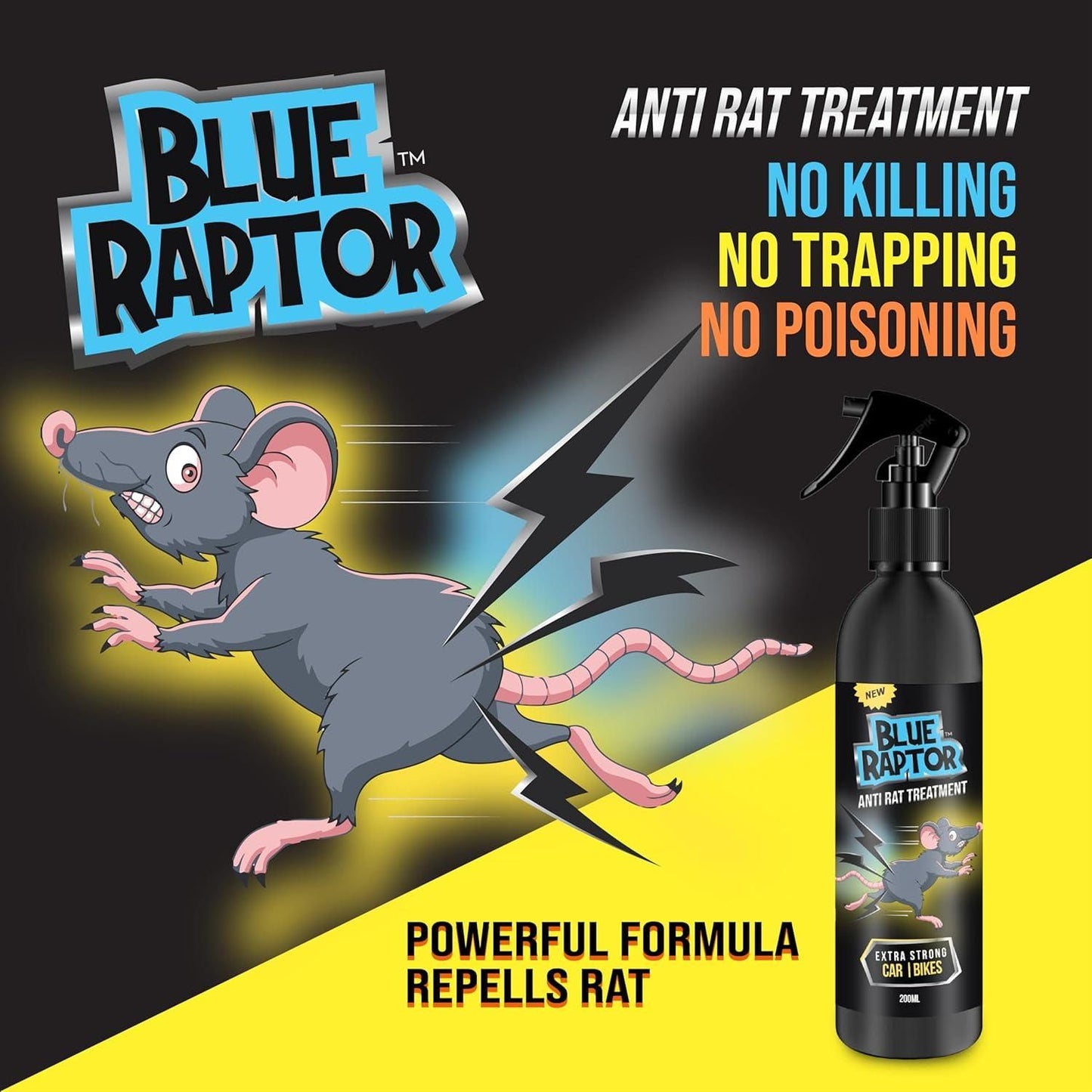 Rat Repellent Spray for Car 200ml (Pack of 3)