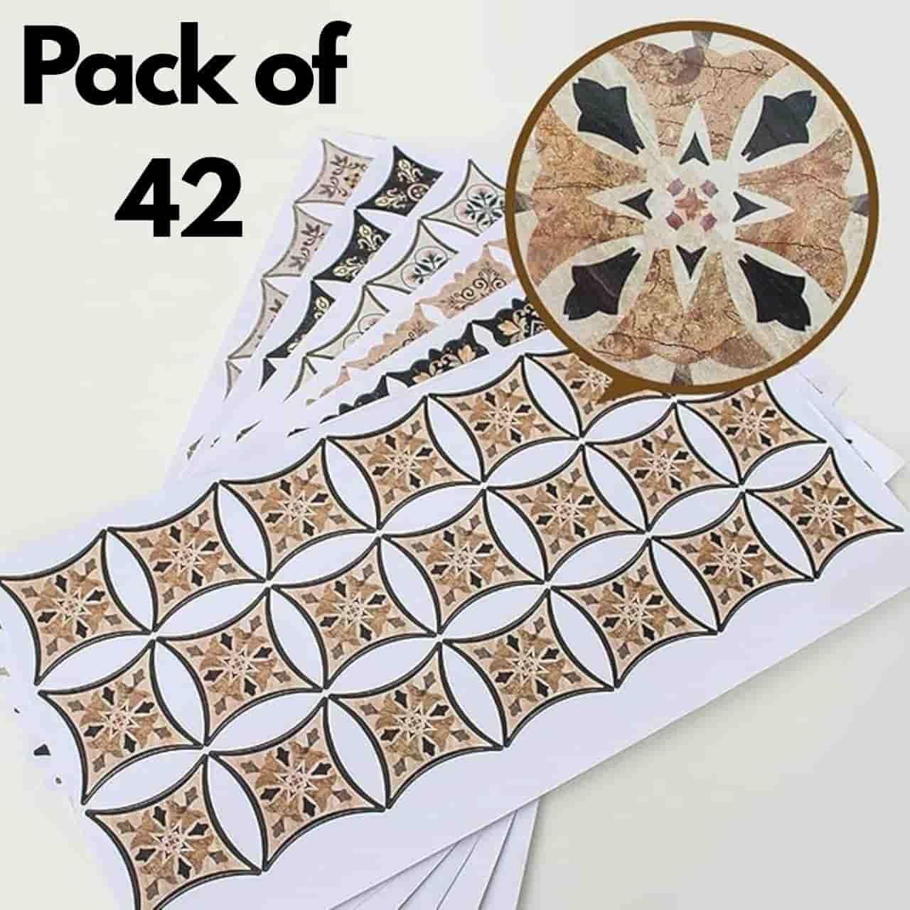 Self Adhesive PVC Diagonal Sticker Pack of 42