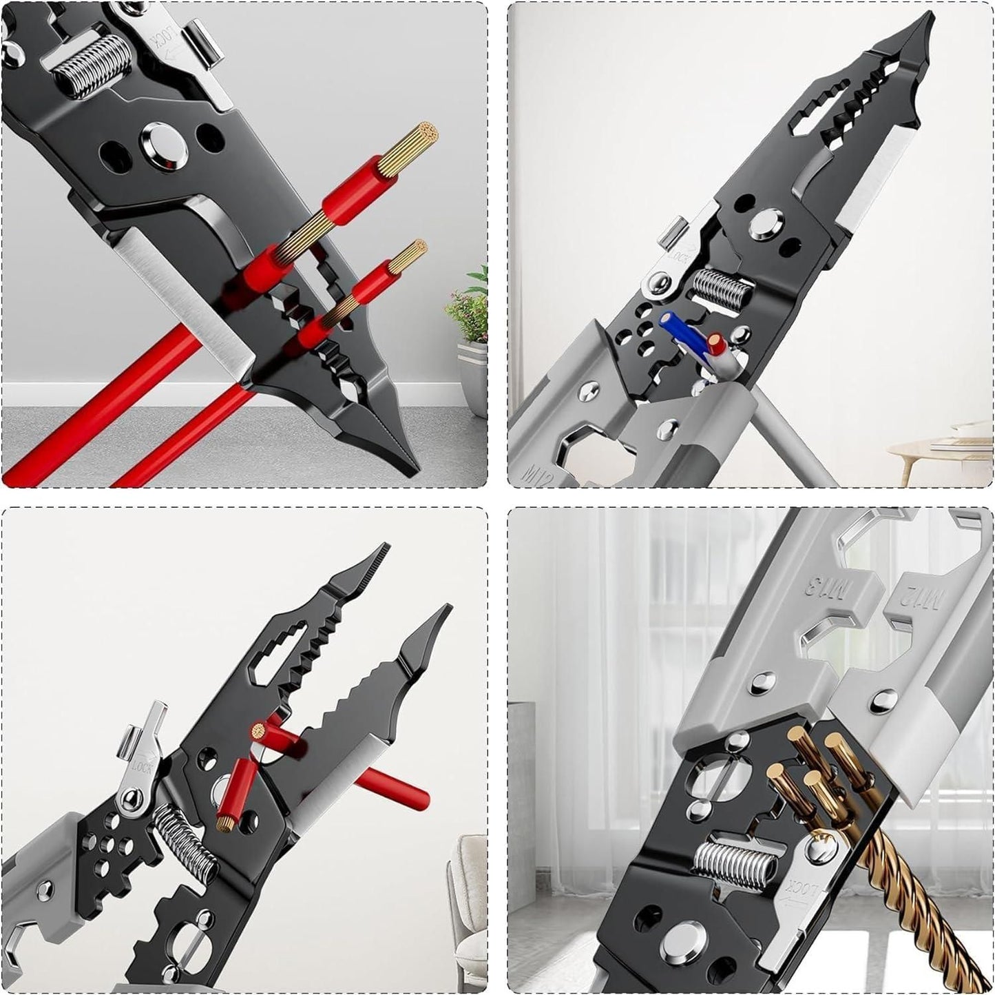 28 In 1 Multifunctional Wire Pliers + Stripper Tool