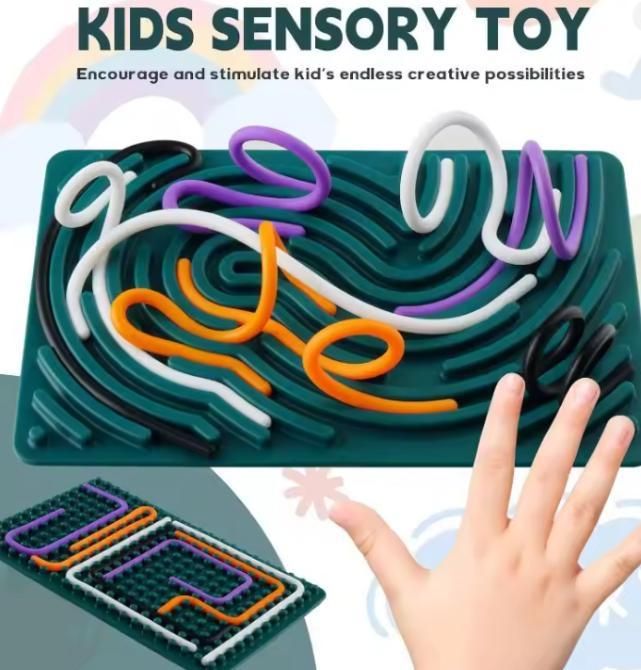 Sensor Activity Board Double-Sided Silicone Montessori Toy