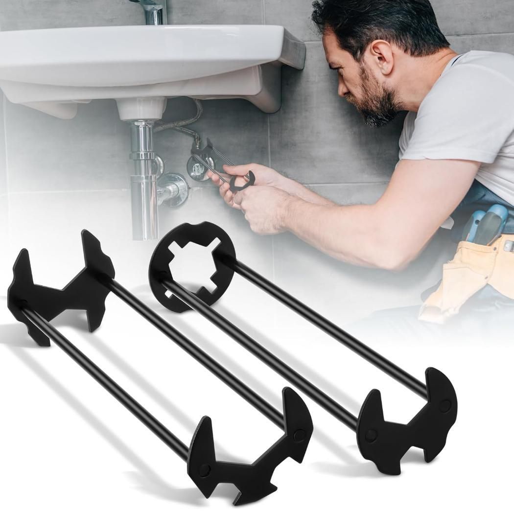 2 Pcs Dual Head Sink Wrench