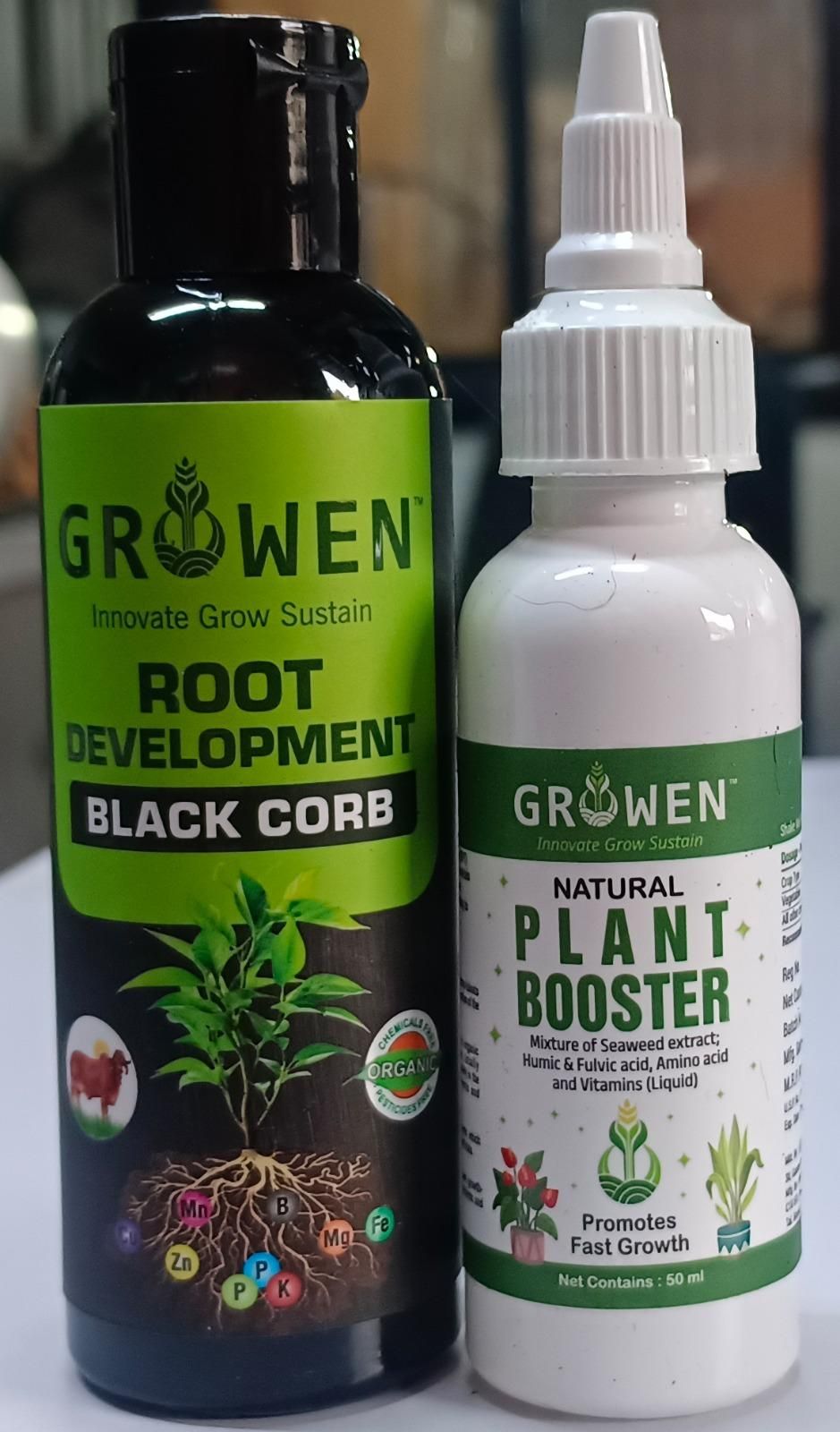 Root Development Black Corb 100 ml and Plant Booster 50 ml